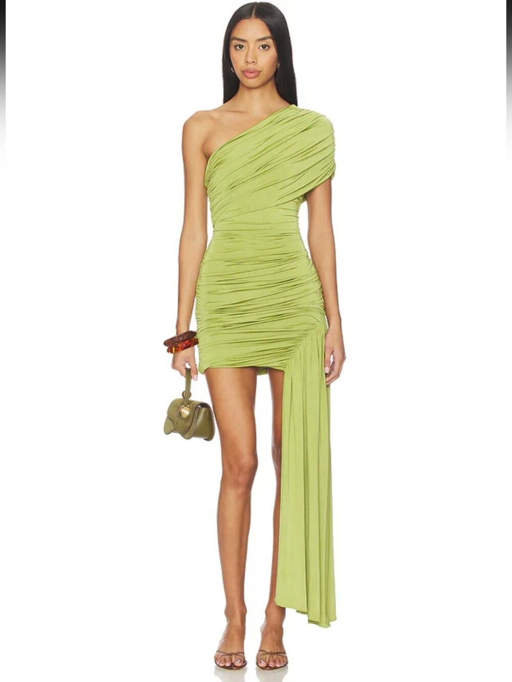Amanda Uprichard Cierra Dress in Palmetto Size Small